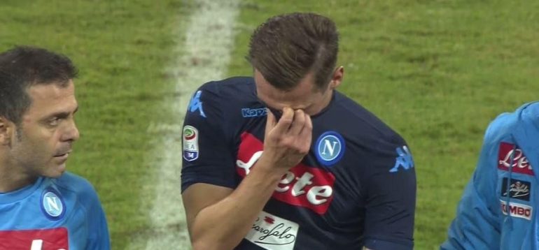 Milik rassicura i tifosi: ”Non sto male come l’altra volta”. Domani la risonanza magnetica