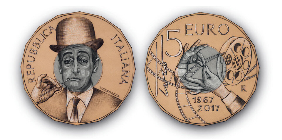 Nuove monete emesse per celebrare Totò e Francesco De Santis
