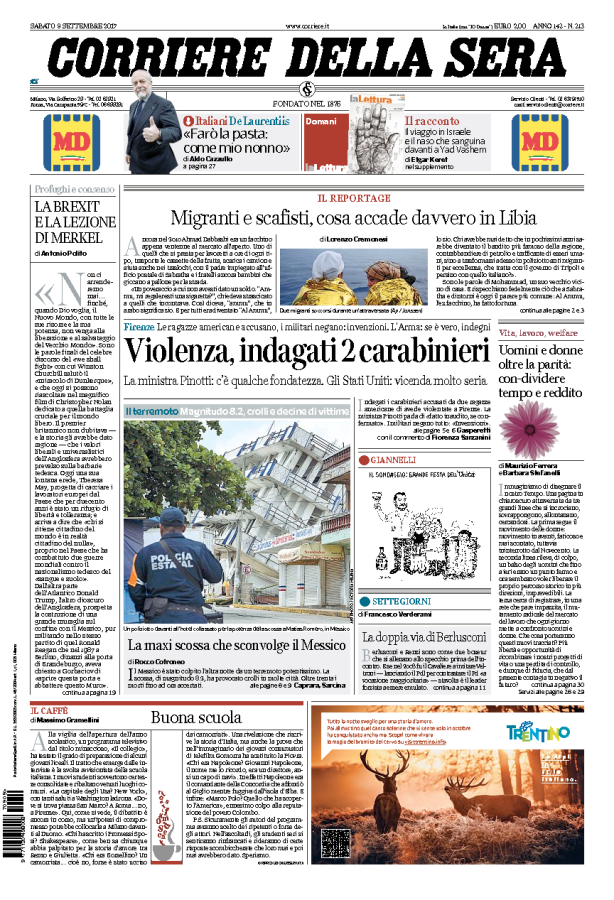 Edicola Italia: i giornali di oggi