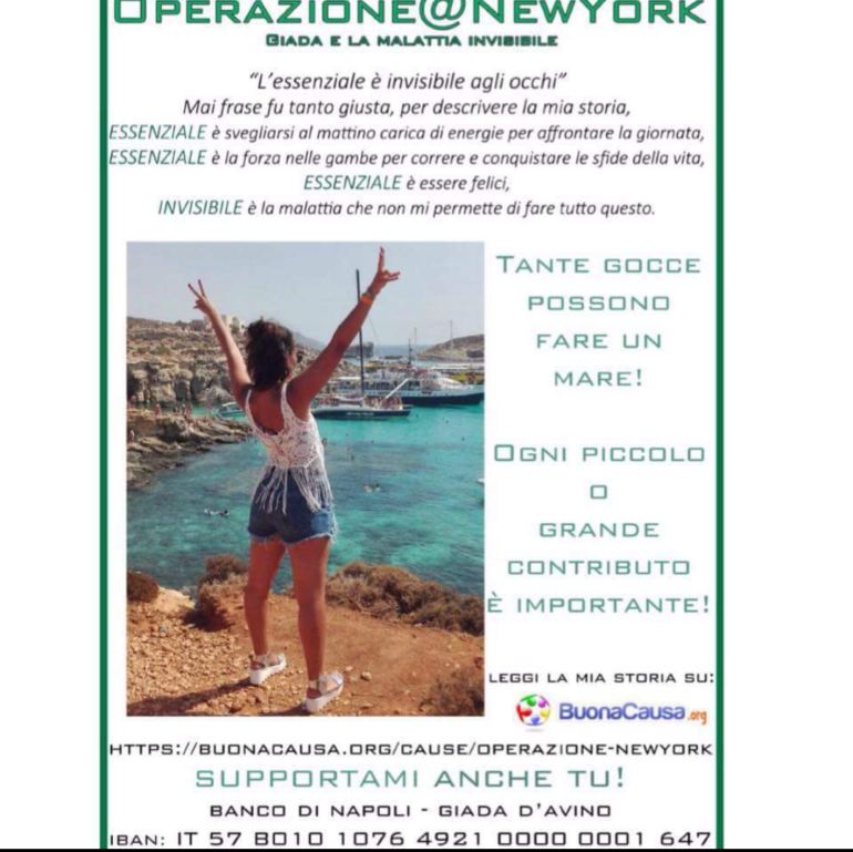 Operazione New York: la generosità di Scafati per realizzare il sogno di Giada