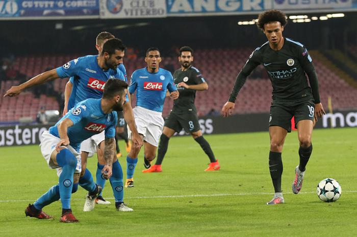 Champions, le pagelle di Napoli-City: Insigne delizioso, Sanè e Sterling devastanti