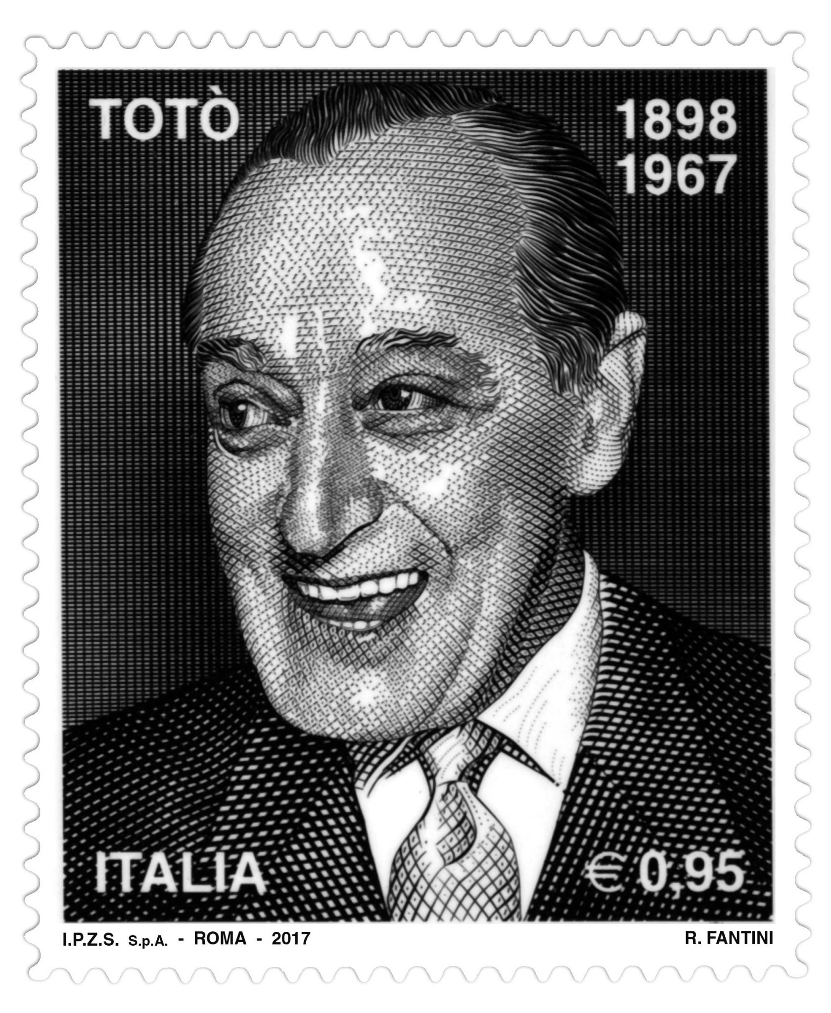 Sarà emesso domani, giovedì 16, il francobollo di Totò