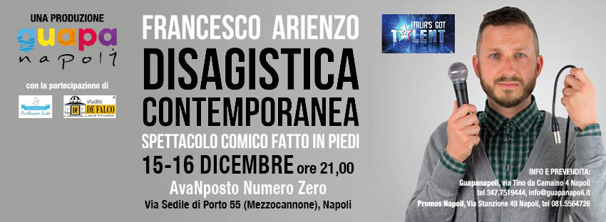 All’AvaNposto Numero Zero di Napoli, monologo di e con Francesco Arienzo