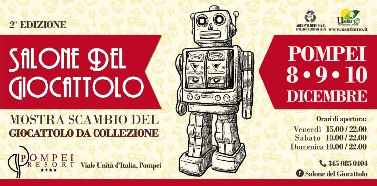 Grande successo al Salone del giocattolo a Pompei