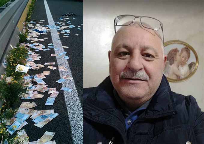 ‘Scusate, qualcuno ha perso questi soldi?’ poliziotto in pensione di Castellammare trova 100mila euro per strada e posta la foto su facebook