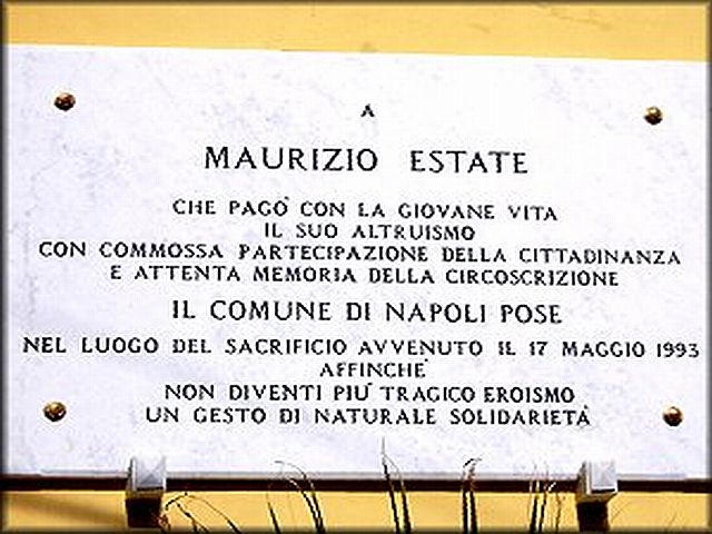 Napoli: Maurizio Estate, un eroe da non dimenticare