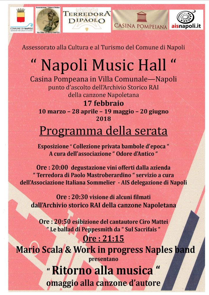 Napoli: 5 concerti per ‘Ritorno alla Musica’, viaggio nell’evoluzione della musica italiana