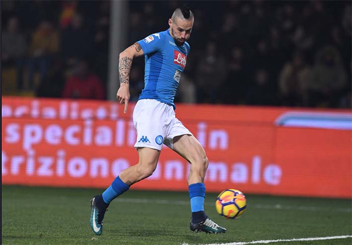 Napoli, per Hamsik solo un lieve infortunio, l’agente: ‘Se serve può giocare anche da attaccante’