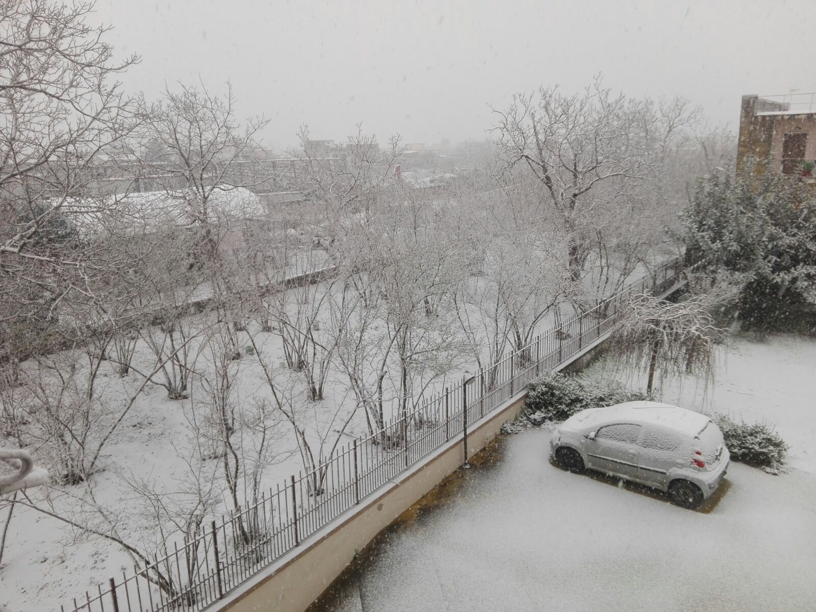 Temperature giù nel Beneventano: nevica nel Fortore