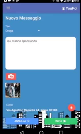 Castellammare, segnalati grazie all’App ‘YouPol’ scoperti in 7 su un tetto di via Galeno