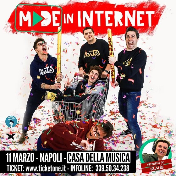 ‘Made in Internet’ con Favij e Mates domenica 11 marzo alla Casa della Musica di Napoli