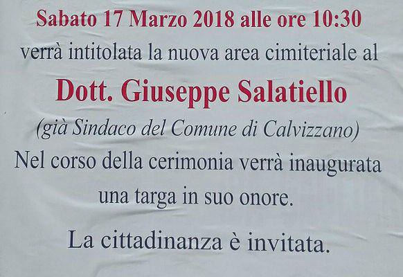 Mugnano. La nuova ala del cimitero di Mugnano-Calvizzano dedicata a Salatiello, domani la cerimonia