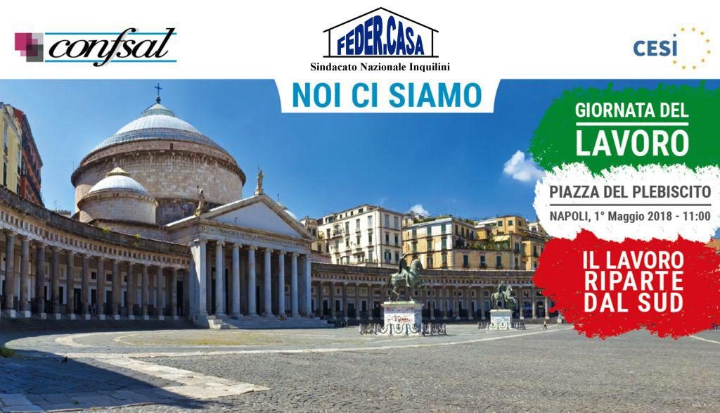 1 maggio, Confsal: ‘Grande successo a Napoli, 20mila persone in piazza’