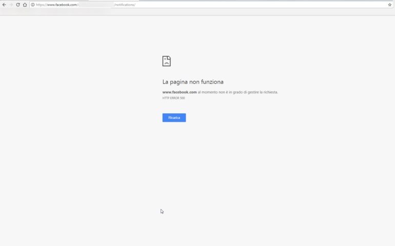 Utenti facebook nel panico in tutta Europa: saltate le notifiche