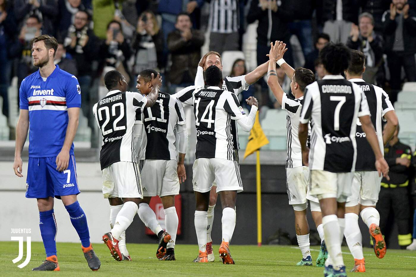 Juventus-Sampdoria 3-0: prove tecniche di fuga