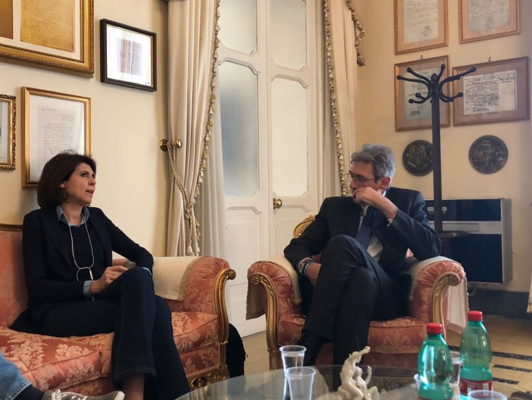 Fiume Sarno, il sindaco di Pompei incontra la senatrice La Mura