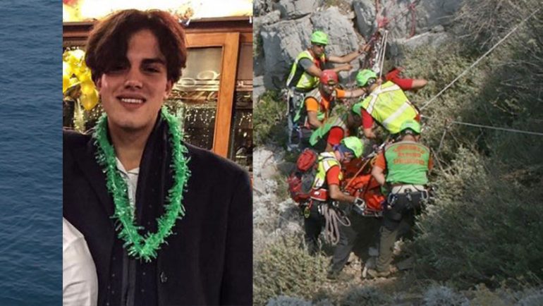Nico, il 21enne trovato morto in un vallone a Positano e il mistero della camicia tolta