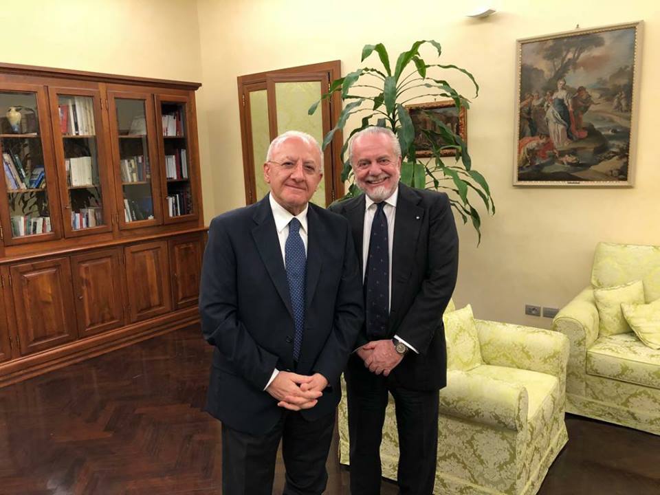 Napoli: Adl e De Luca, l’incontro per San Paolo e Universiadi