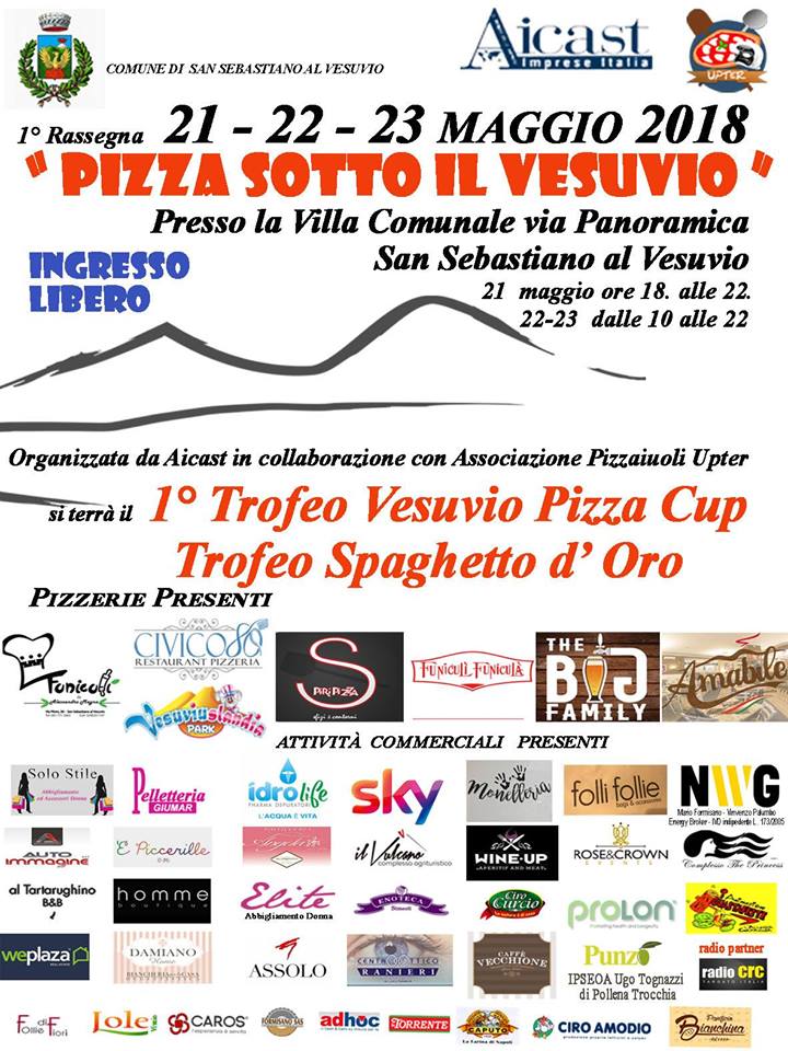 Pizza sotto il Vesuvio, la prima edizione a San Sebastiano al Vesuvio