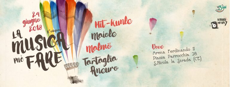 Il Club 33 Giri presenta: ‘La Musica può fare’ Festival a sostegno di Movimento L’aura Onlus di Caserta