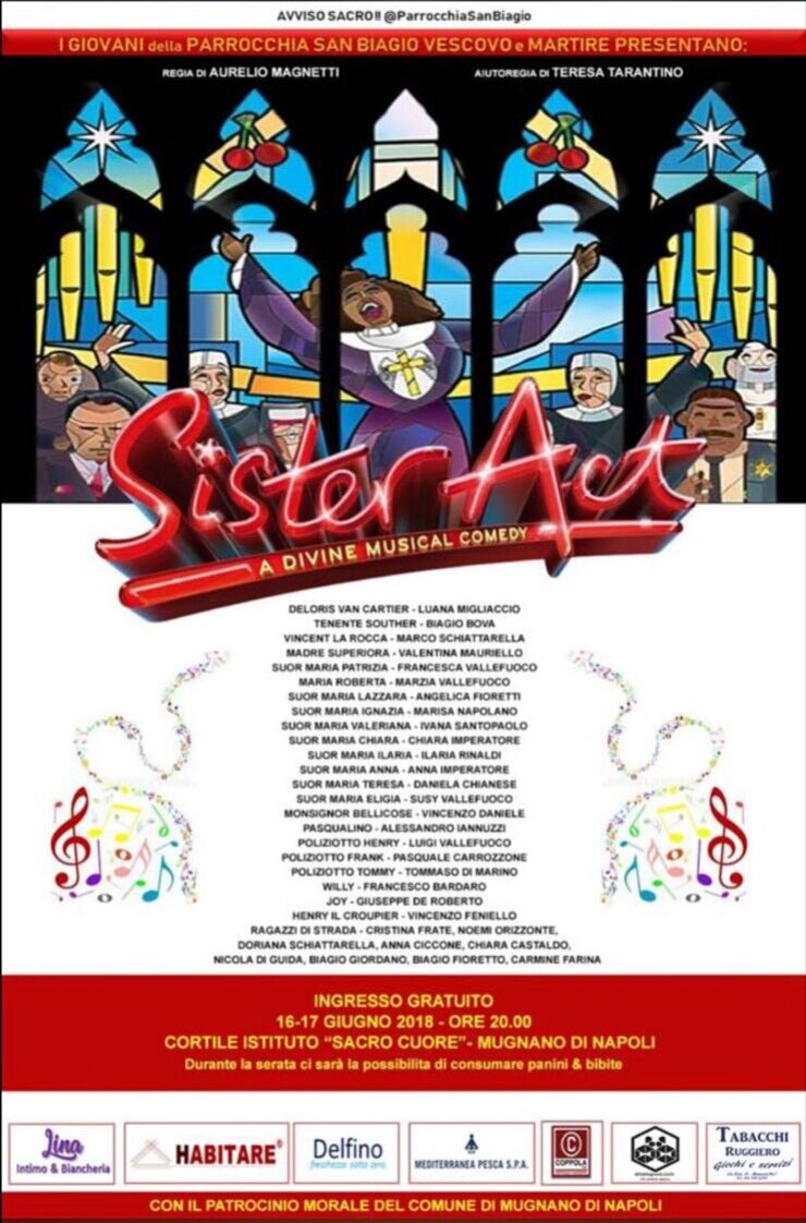 Mugnano, sabato e domenica va in scena “Sister Act”: il musical realizzato dai ragazzi della San Biagio