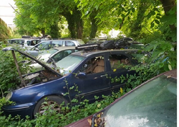 Sequestrata a Marcianise area verde adibita ad autodemolizione