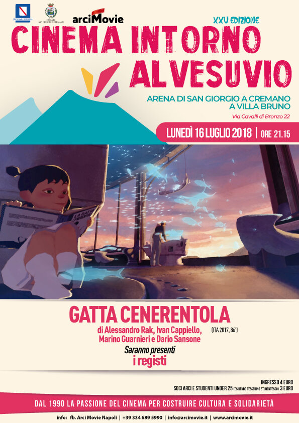 ‘Gatta Cenerentola’ a Cinema intorno al Vesuvio. Presenti i registi