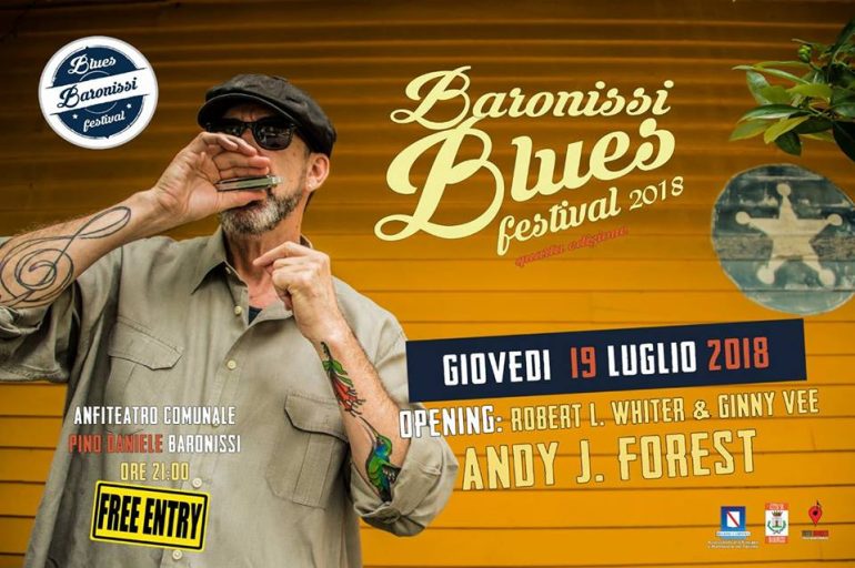 Da New Orleans, Andy J. Forest al Baronissi Blues Festival