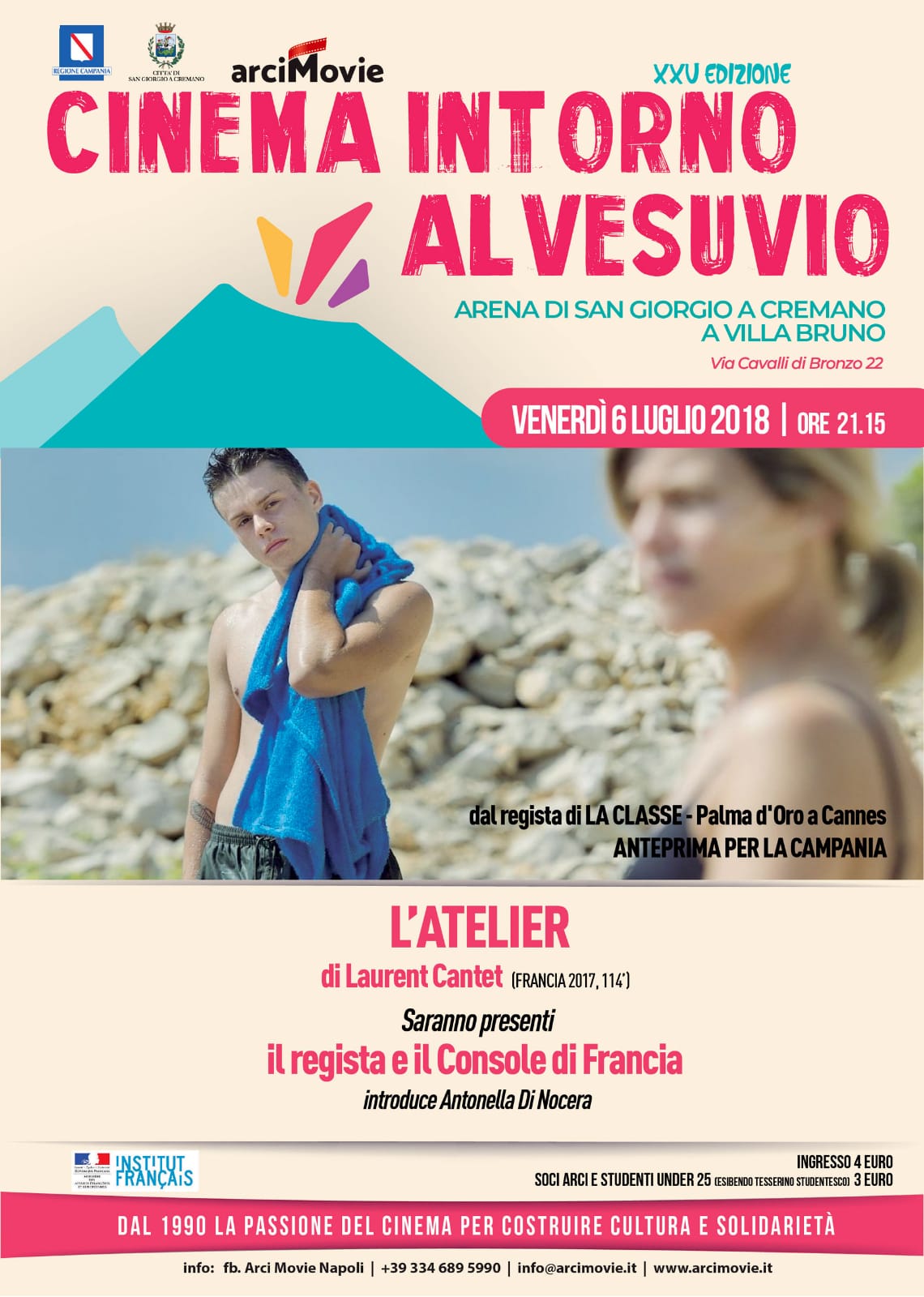 Domani il regista Laurent Cantet presenta il suo “L’Atelier” a cinema intorno al Vesuvio