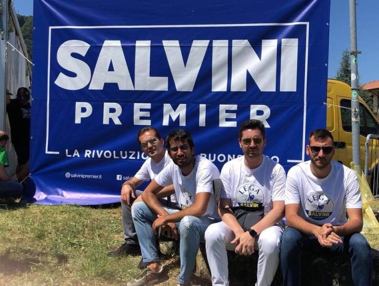 Anche la Lega della Campania esulta per Pontida