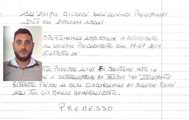 Patto politica-camorra a Scafati, Luigi Ridosso jr: “Giovane fragile, sono stato raggirato da Alfonso Loreto”