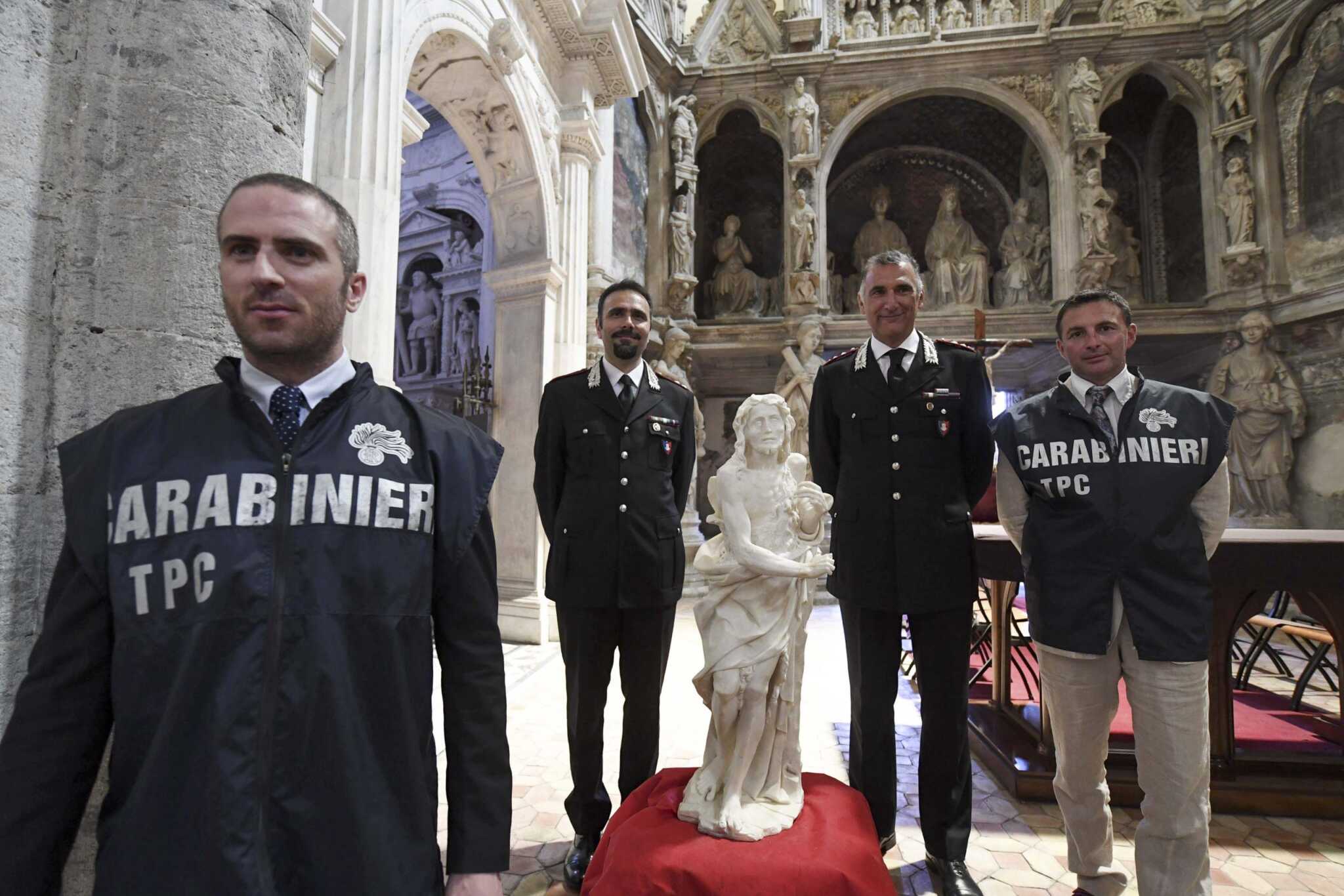 I beni trafugati nelle chiese in mostra a Montevergine