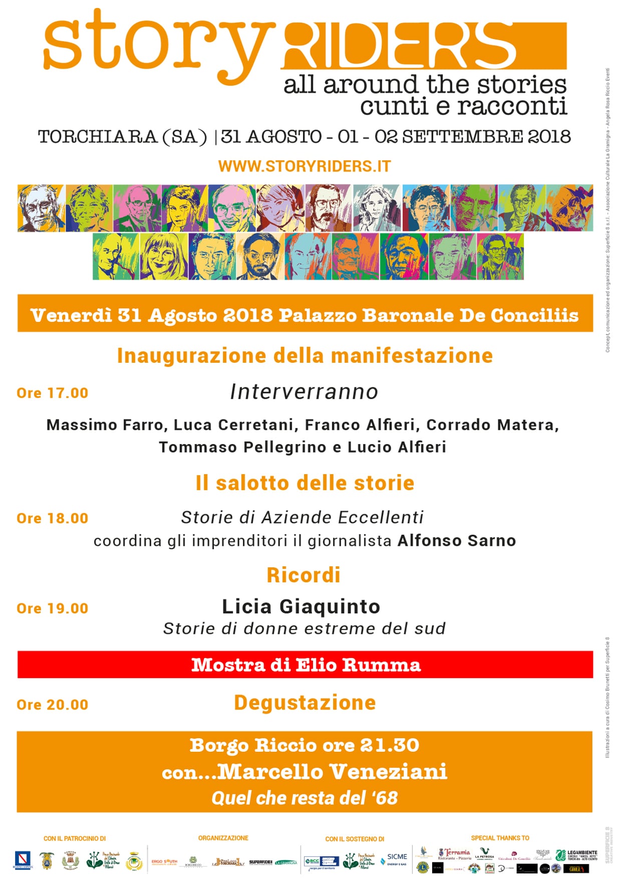 Storyriders: attesi a Torchiara Marcello Veneziani e Don Virginio Colmegna