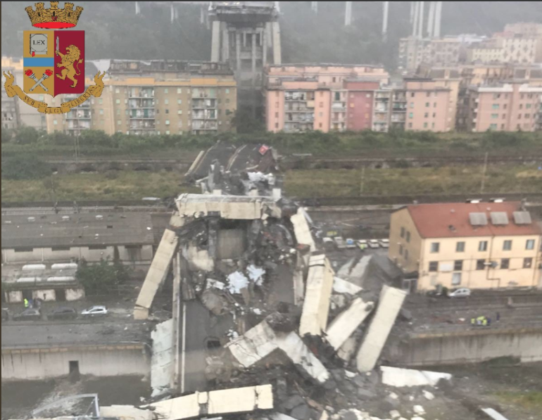 Crollo Ponte Morandi: chiesto il processo per 59 persone