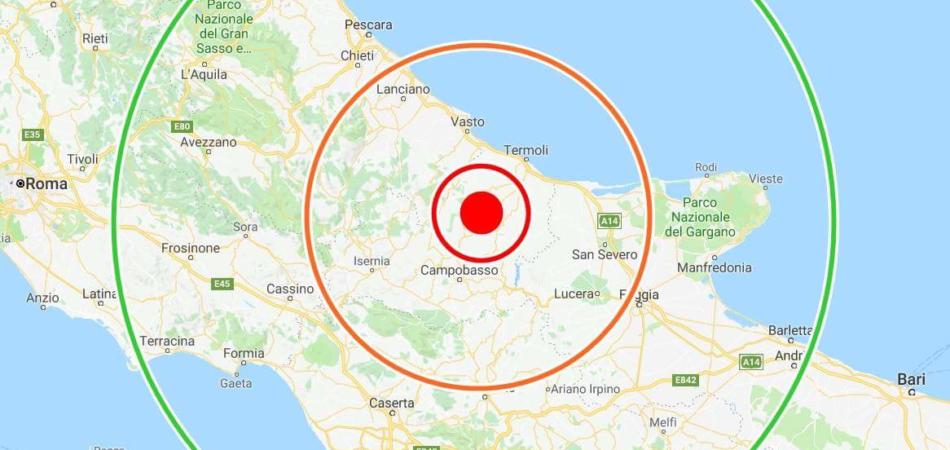 Tre scosse di terremoto in Molise avvertite in tutto il Centro Sud e a Napoli e Provincia: danni alle case a Palata