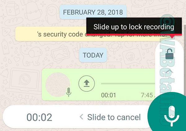 WhatsApp,per registrare i messaggi non serve più il dito