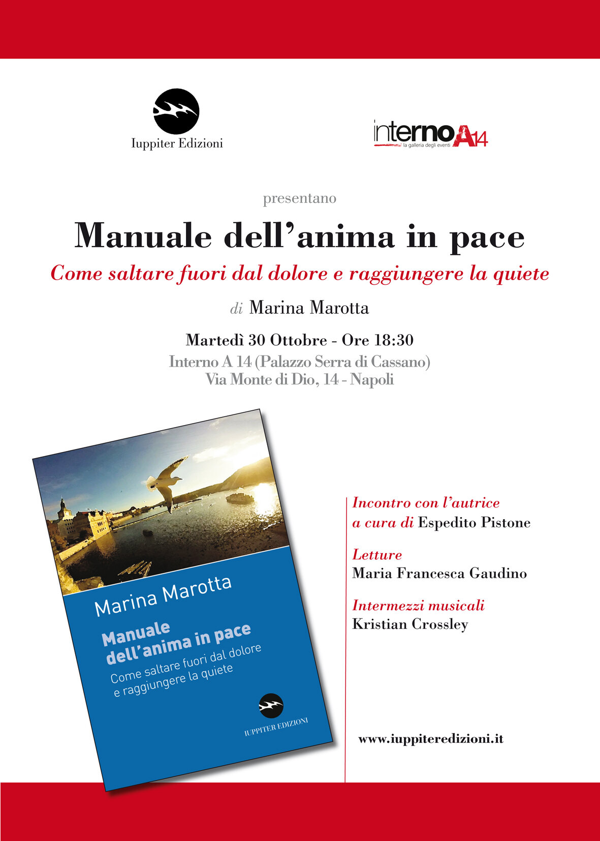 Presentazione del libro ‘Manuale dell’anima in pace’ di Marina Marotta