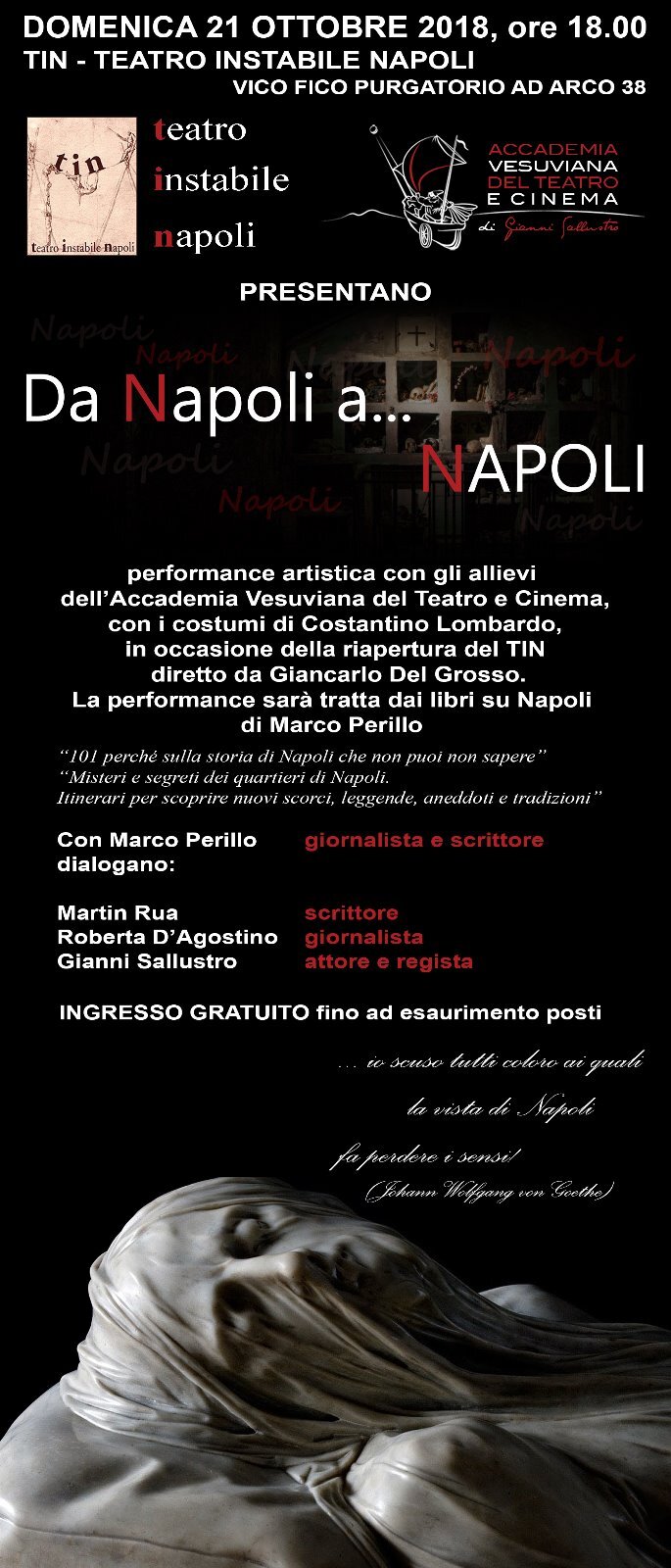 Riapre il prossimo 21 ottobre il Tin, Teatro Instabile di Napoli