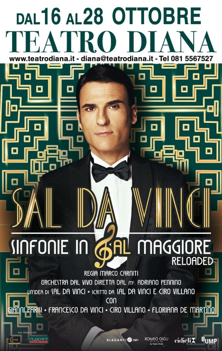 Sal Da Vinci al Teatro Diana di Napoli da 16 al 28 ottobre
