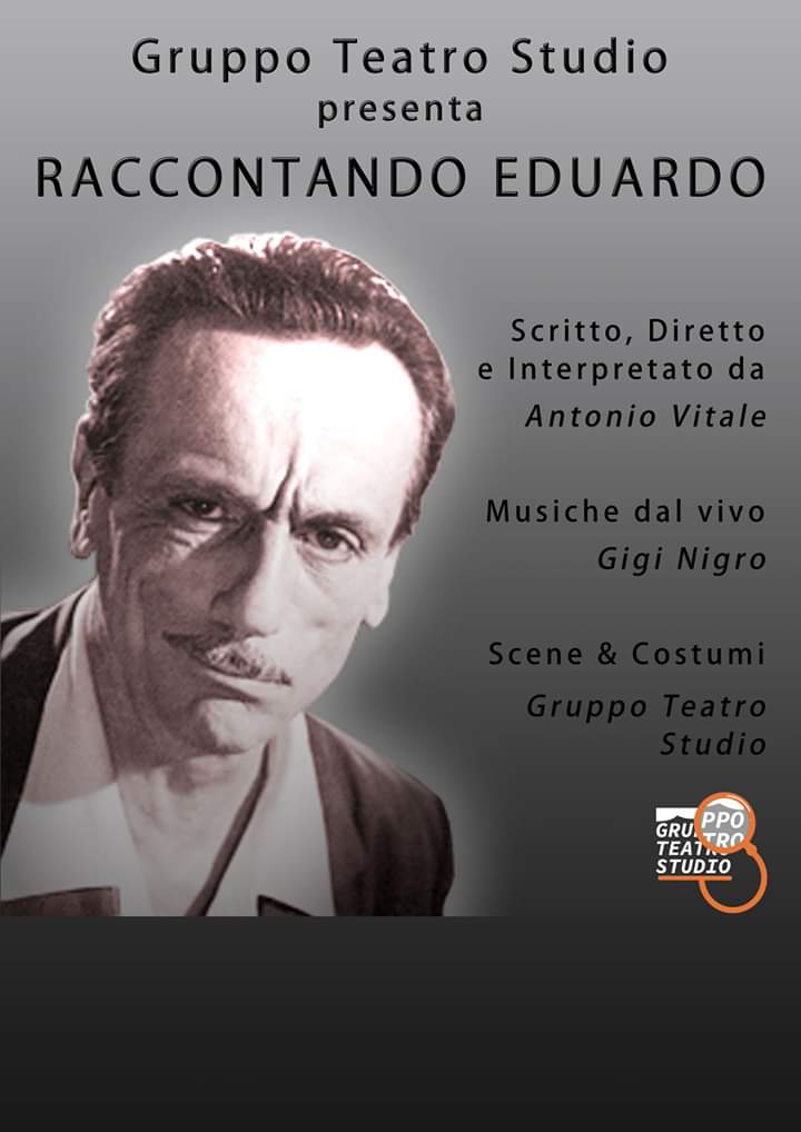 ‘Raccontando Eduardo’, di e con Antonio Vitale, il 23 novembre al Teatro Cimarosa di Aversa