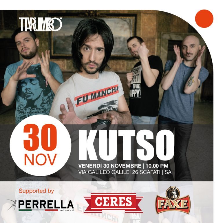 Un live del KUTSO a Tarumbò. Venerdì 30 novembre a Scafati per vedere ‘Che effetto fa’