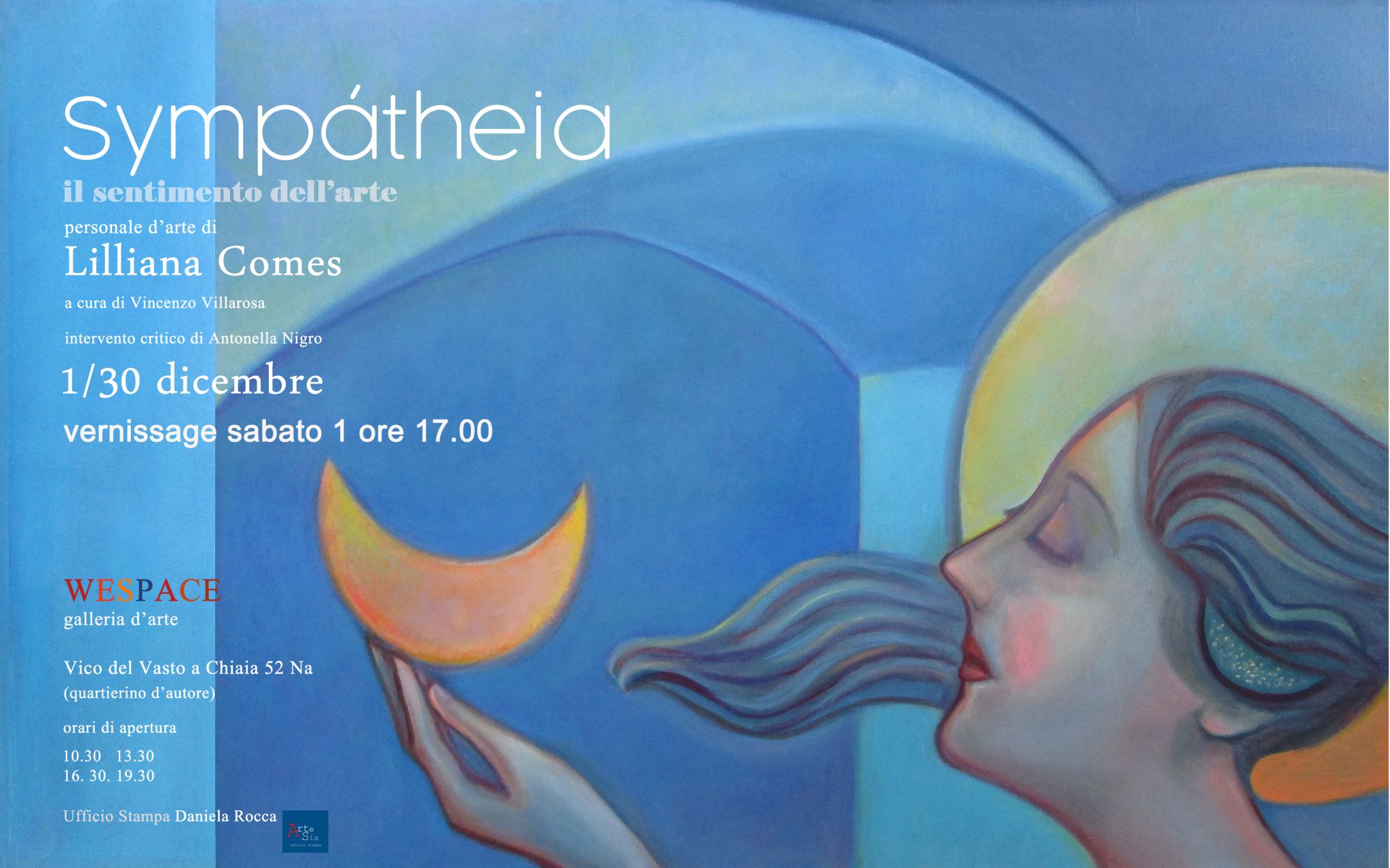 ‘Sympátheia. Il sentimento dell’arte’, la personale d’arte di Lilliana Comes alla galleria WeSpace di Napoli