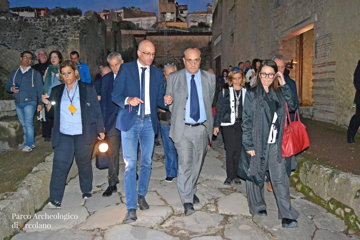 Il ministro Bonisoli agli Scavi di Pompei: ‘Qui per parlare di progetti’