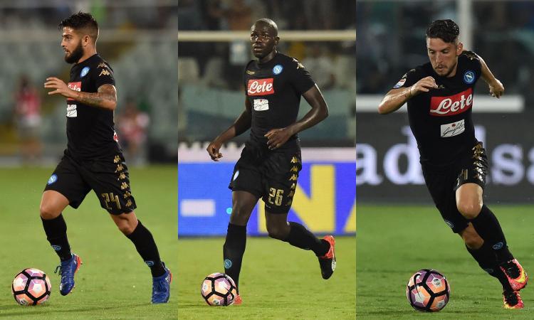 Napoli, Koulibaly, Insigne e Mertens i tre top player inseguiti da tutta Europa
