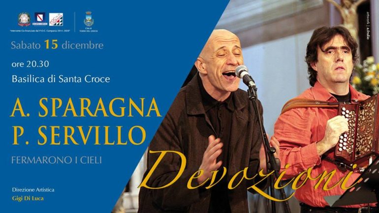 Peppe Servillo e Ambrogio Sparagna a Torre del Greco per il progetto ‘Devozioni’