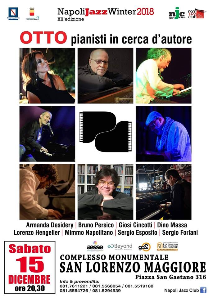 ‘Otto pianisti in cerca d’autore’, l’appuntamento finale di Napoli Jazz Winter.