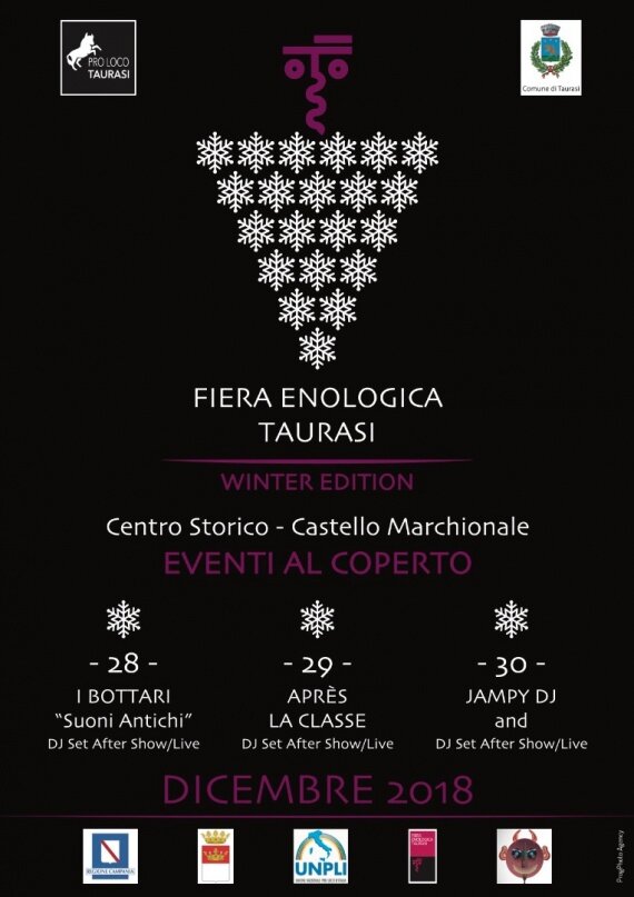 Fiera Enologica di Taurasi: tre serate di musica e grandi vini per Ia prima ‘Winter edition’ nella magica atmosfera natalizia