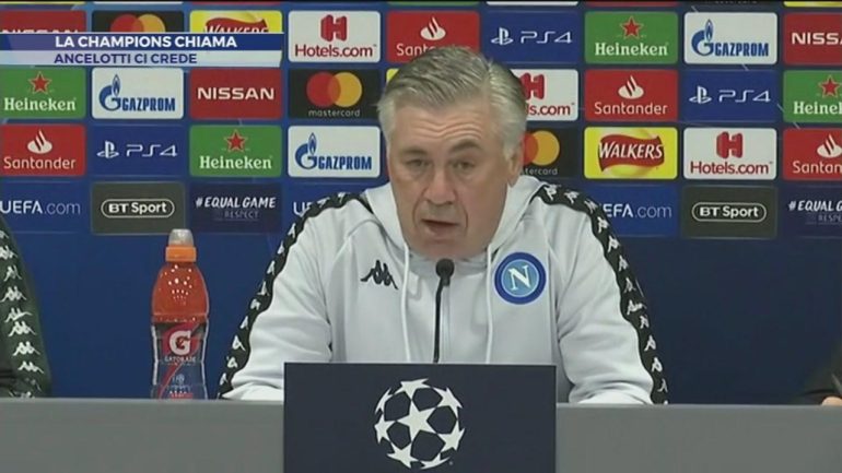 Ancelotti, male nel primo tempo, buona la reazione nel secondo