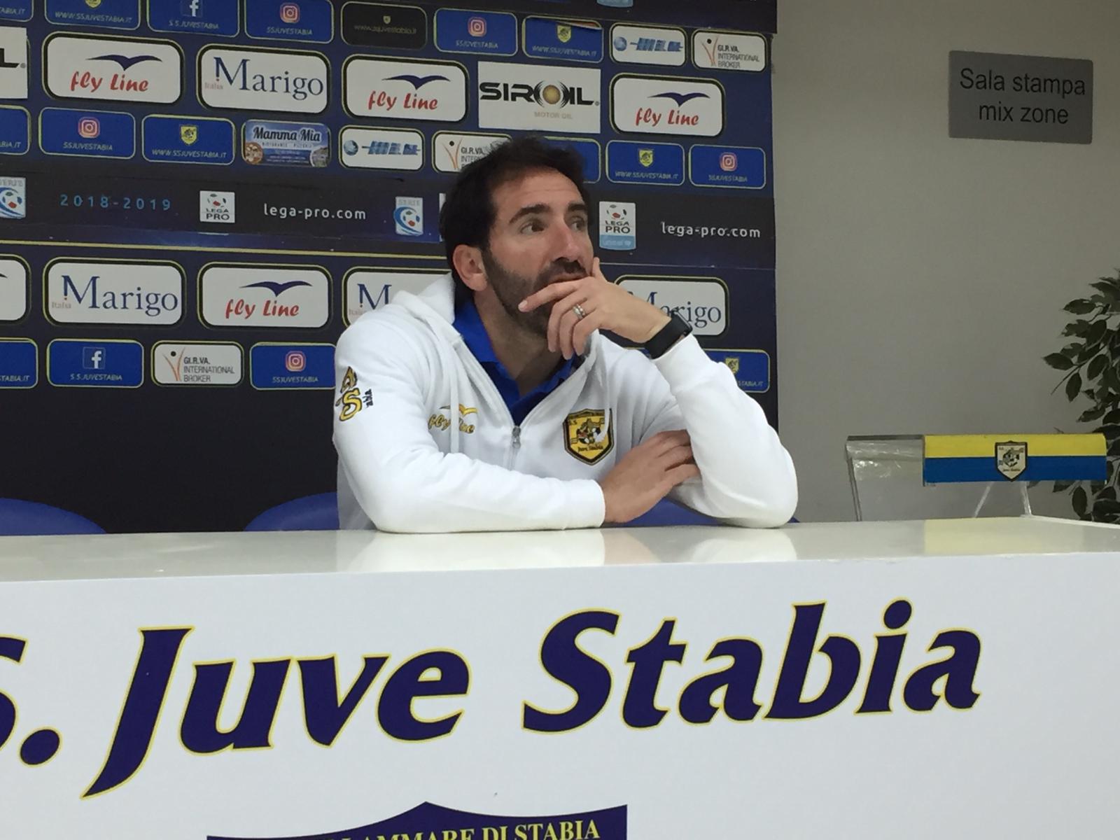 Caserta, Juve Stabia: ‘Non guardo la classifica. Calciomercato? Sono contento di questa rosa’