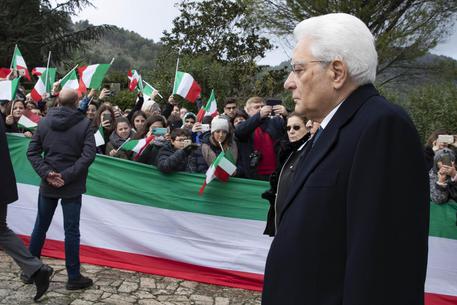 Il presidente Mattarella a Mignano Montelungo ricorda i caduti della guerra